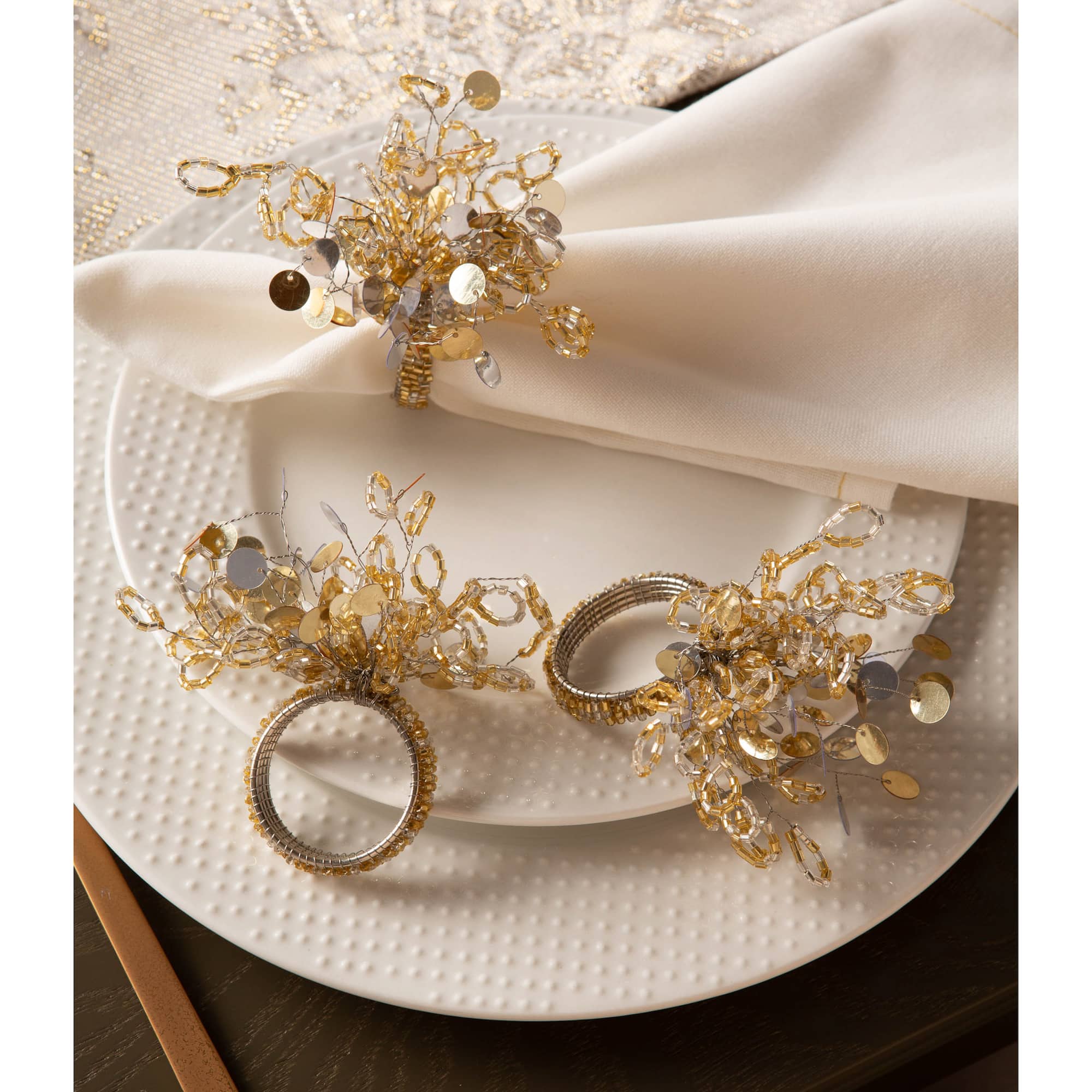 DII® Sparkle Napkin Rings, 6ct.